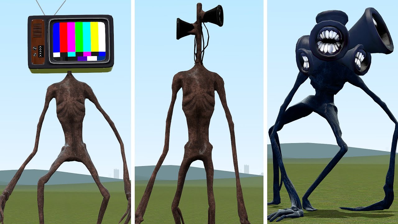 NEW SIREN HEAD VS TV SIREN HEAD VS DARK SIREN HEAD in Garry's Mod