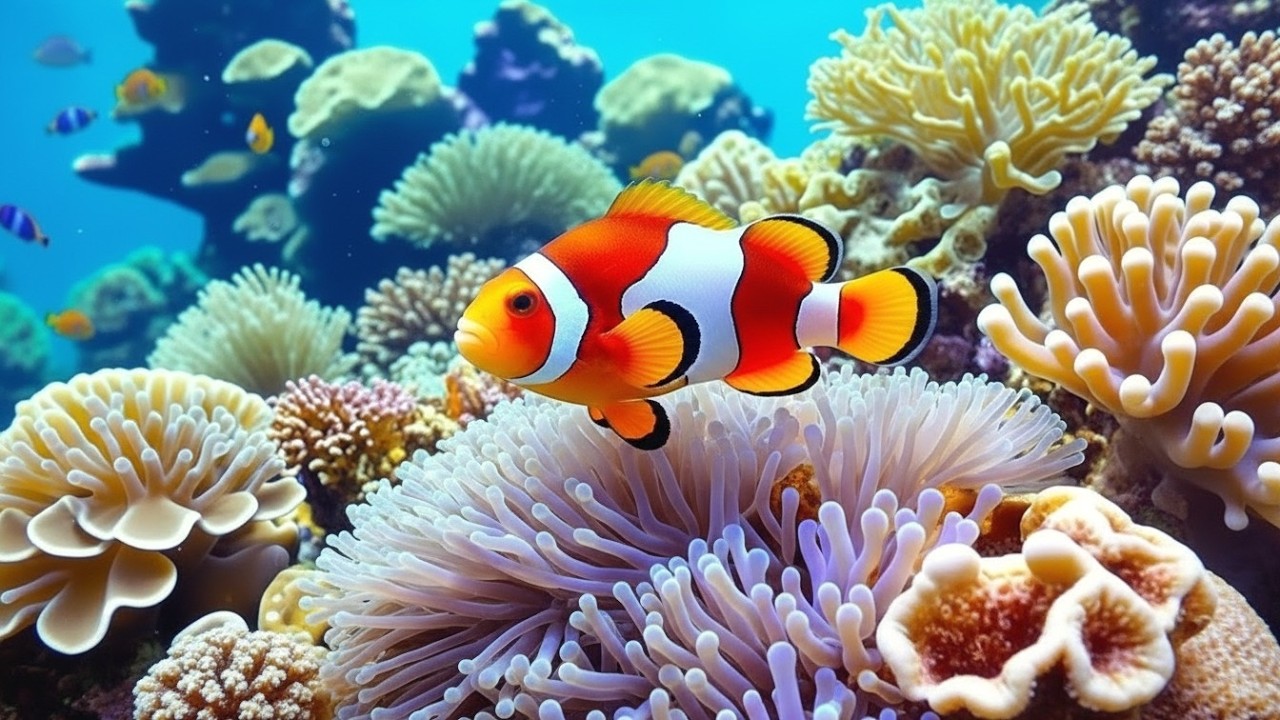 The Best 4K Aquarium - Dive Into The Mesmerizing Underwater Realm, Sea Jellyfish, Coral Reefs .