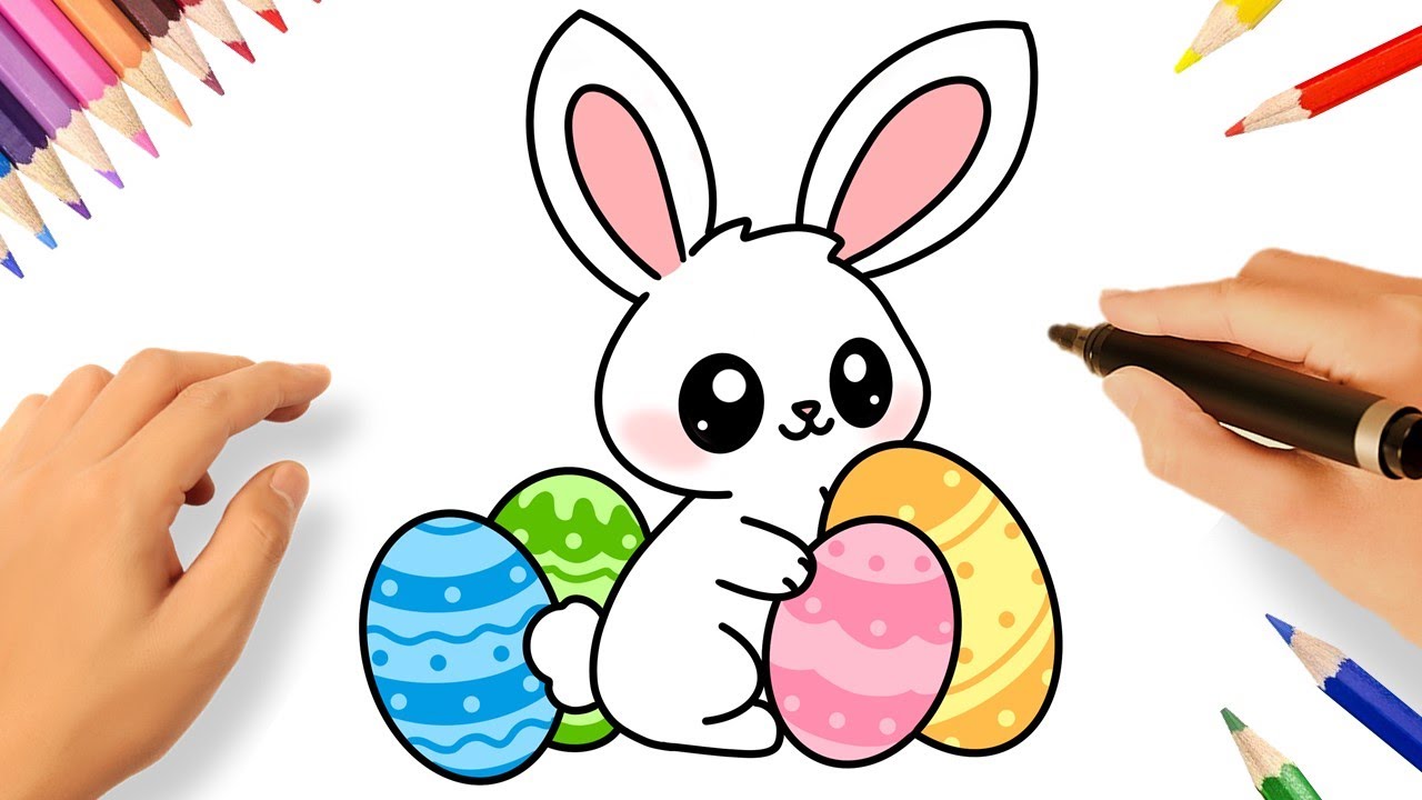 COMMENT DESSINER UN LAPIN DE PÂQUES 🐇