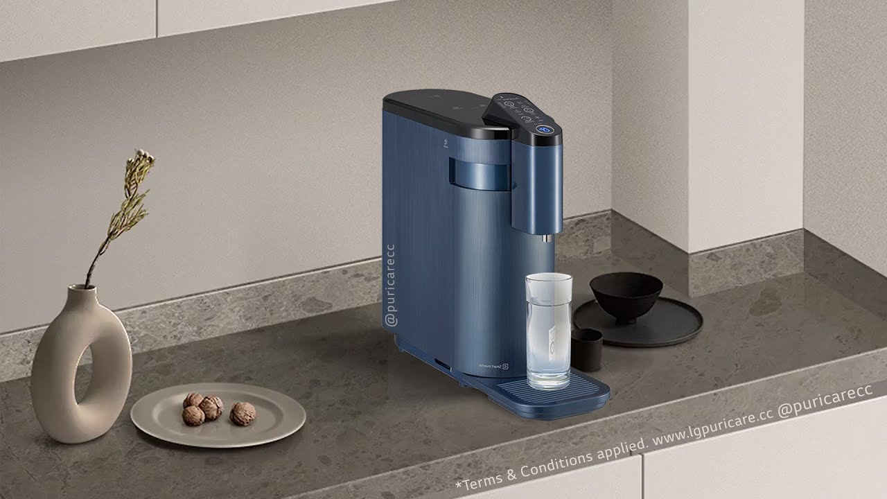 LG PuriCare WD516AN Tankless Water Purifier Malaysia | Navy Blue | 4-WARD+ | User Manual Guide Ads