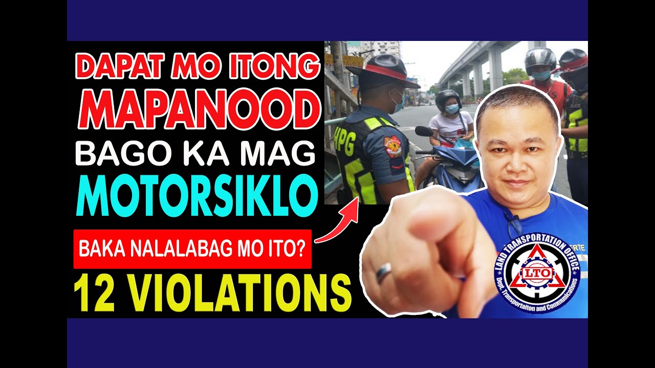 12 BATAS TRAPIKO SA MOTORSIKLO NA MADALAS NALALABAG NATIN |Edashirph