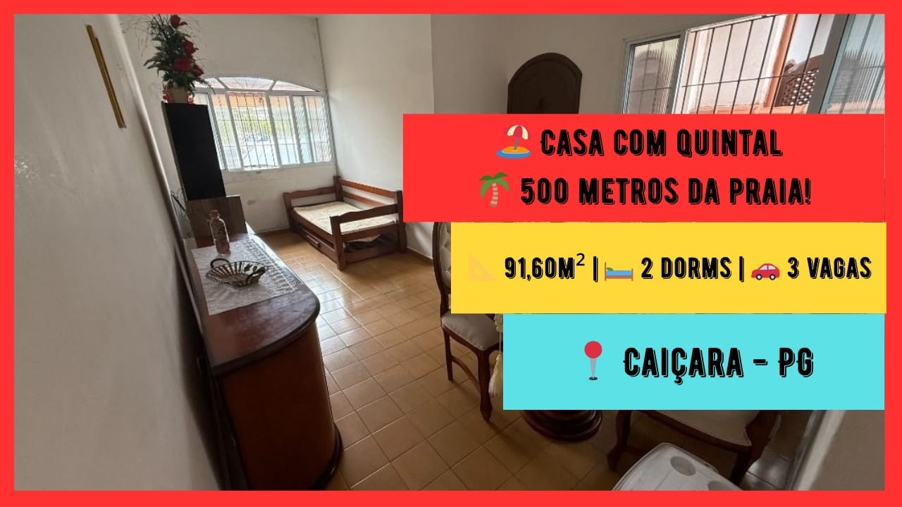 VENDIDO Casa com 2 dormitórios à venda no Caiçara em Praia Grande.