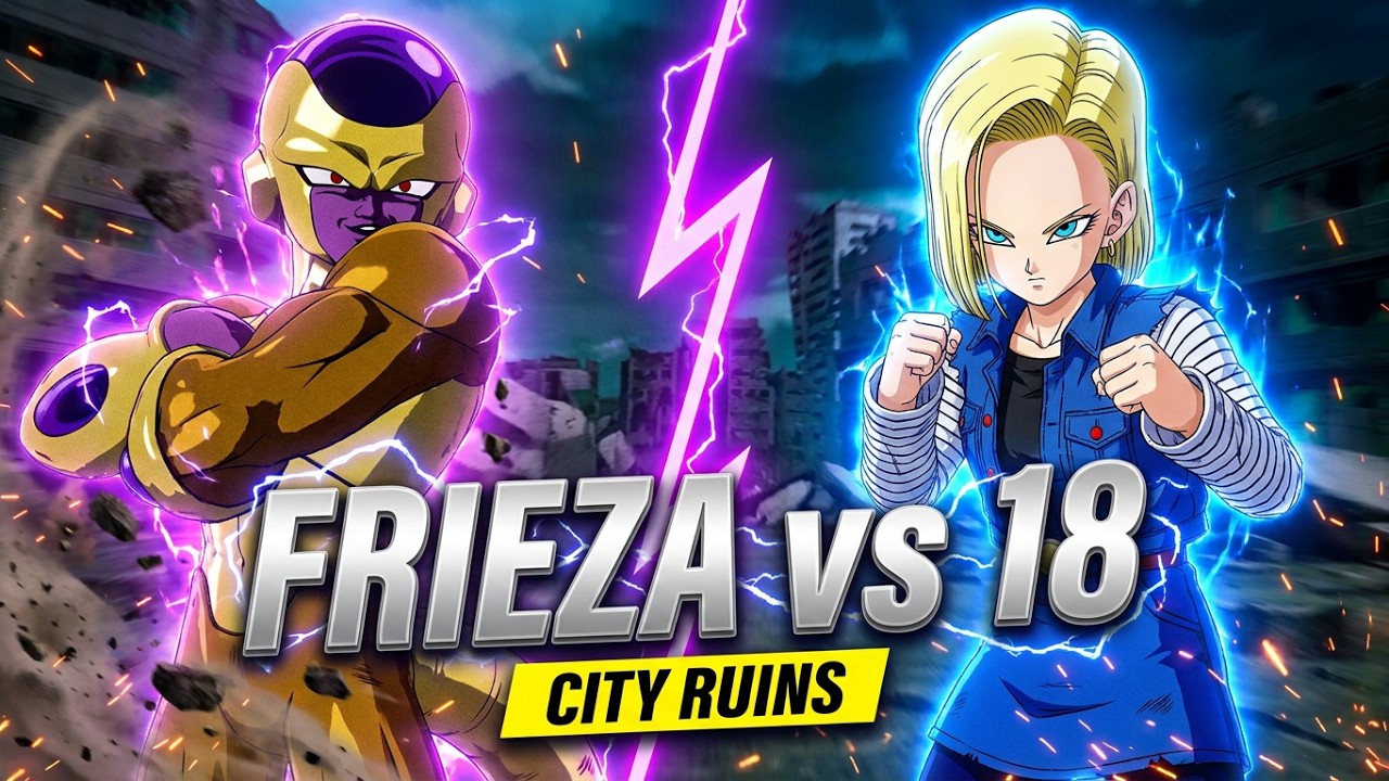 DragonBall SparkingZero: Golden Frieza 🆚 Android 18 at City Ruins arena!