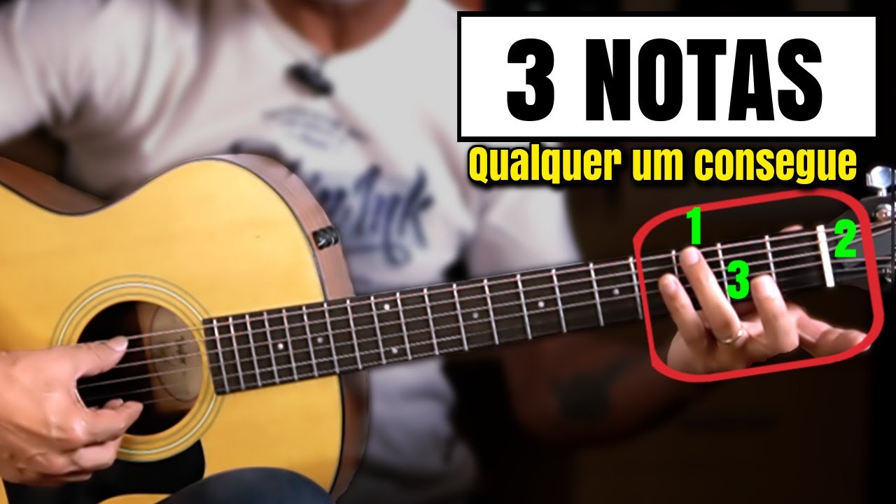 COM APENAS 3 NOTAS - Super Arranjo para  suas musicas - Sertanejo e Gospel - Prof. Sidimar Antunes🎸