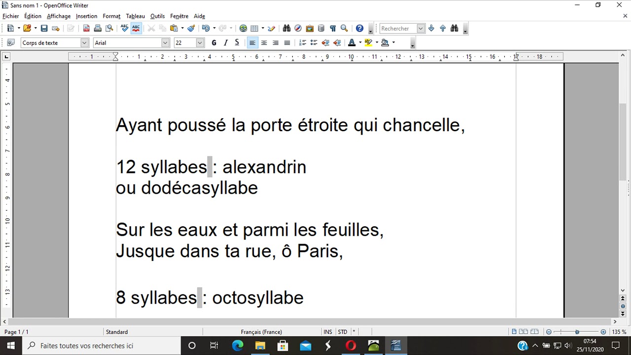versification