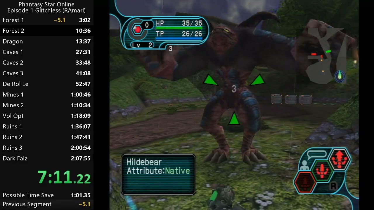 PSO Ep1 Glitchless (RAmarl) - 2:07:50
