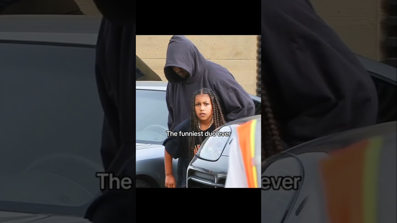 The funniest duo ever - Kanye west and his daughter north West #shorts #kardashians #kanyewest #