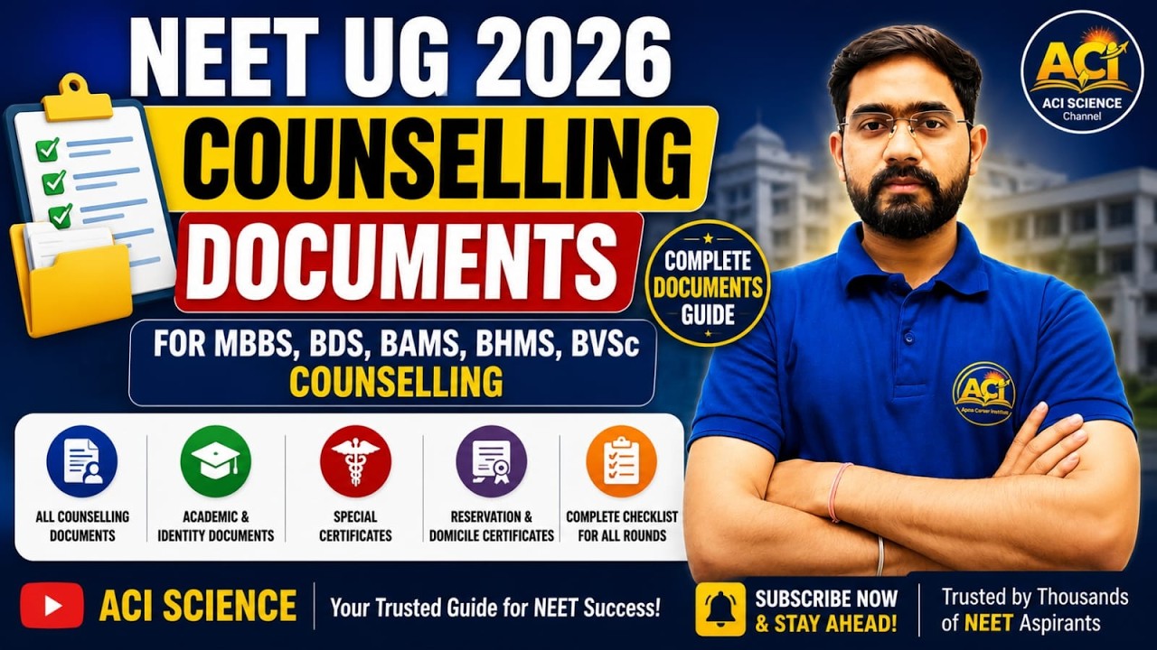 Documents Required for NEET Counselling 2026 📄 | Complete Checklist (MCC, AYUSH, VCI) #neet2026