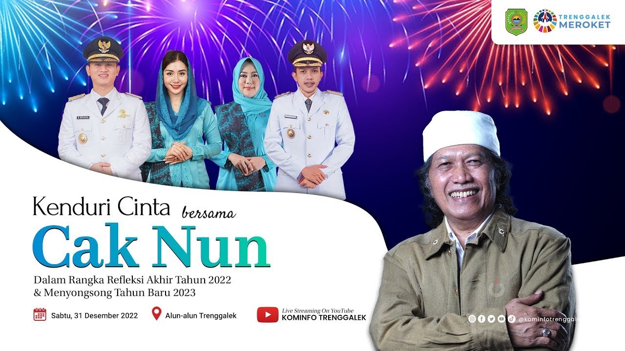 Kenduri Cinta Bersama  Mbah Nun dan KiaiKanjeng | Pergantian Tahun Baru Pemkab Trenggalek