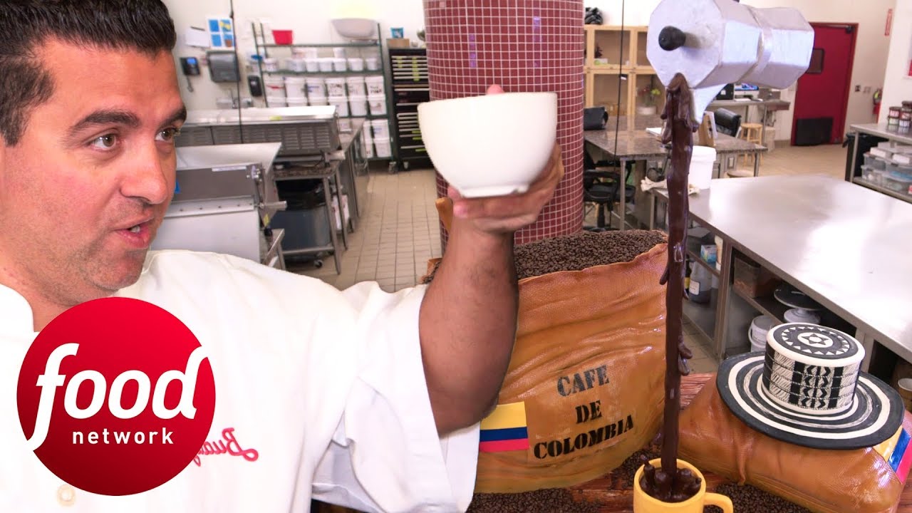 Buddy Makes A Coffee-Themed Cake That Tastes Like Colombian Coffee | Cake Boss