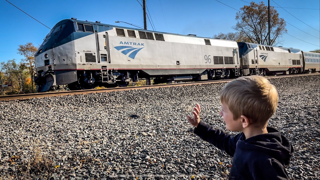 TRAIN TRACKING #15 | Levi FINALLY Catches His FIRST AMTRAK!!