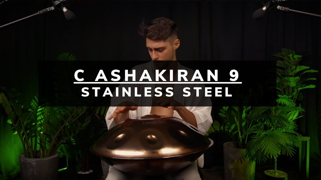 LIDAH&reg; C Ashakiran 9 - Stainless Steel Handpan - Dany Rud
