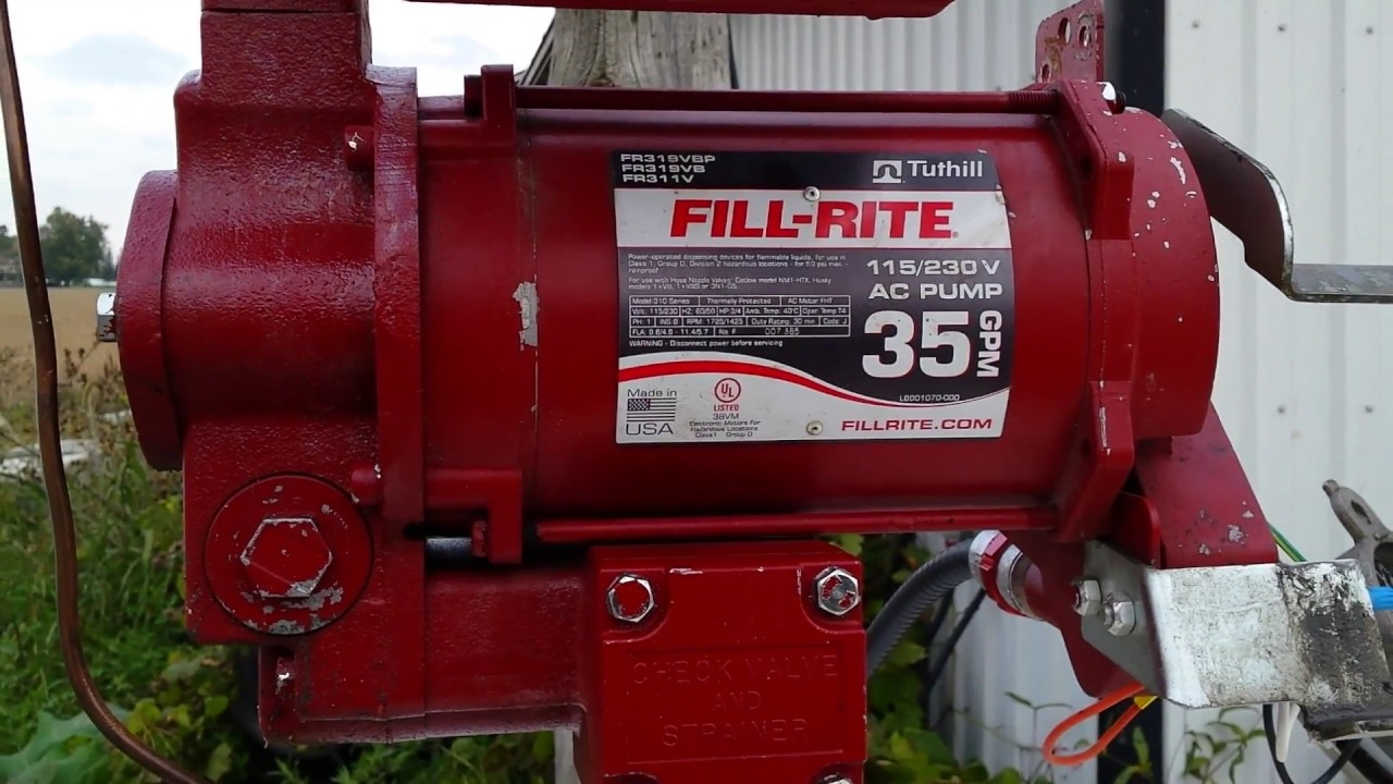 Fillrite 300V series high speed pump troubleshooting and repair.
