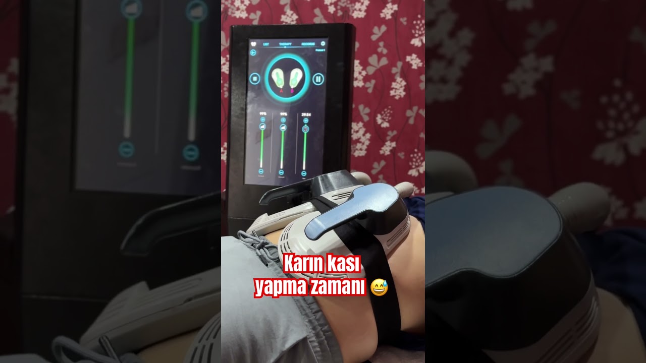 Bu işlemin karın kası yaptığı s&ouml;yleniyor 😅 #ems #sixpack #muscle
