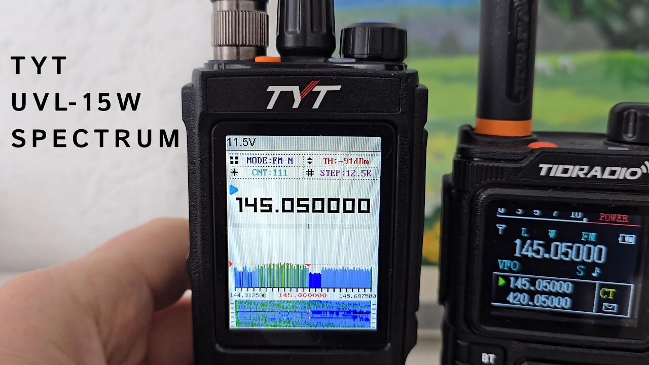 TYT UVL-15W. Спектр частот