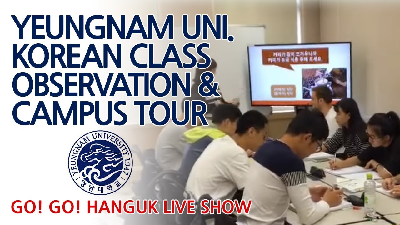Yeungnam univ. campus tour & Korean class observation