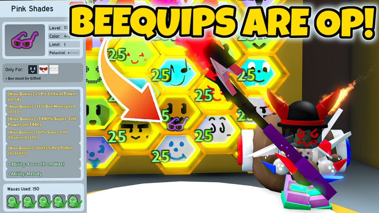 I Used The Most OVERPOWERED Beequips in Bee Swarm Simulator!