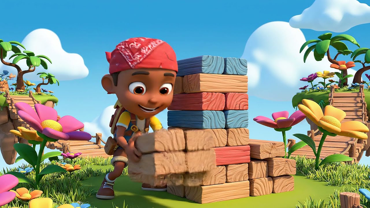 El Pequeño Héroe de Fortnite Construyó un Fuerte AV1 | Canciones y Rimas Infantiles