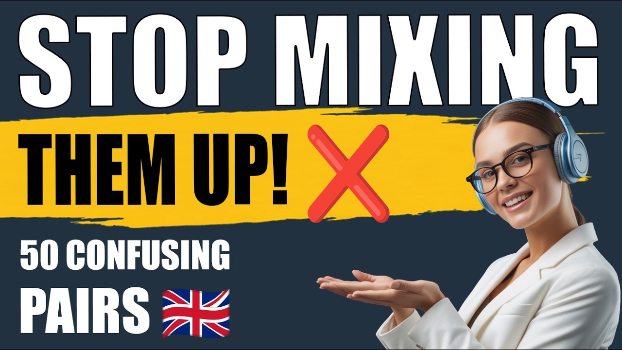 STOP MIXING THEM UP! ❌ 100 Confusing English Words (British English Masterclass)