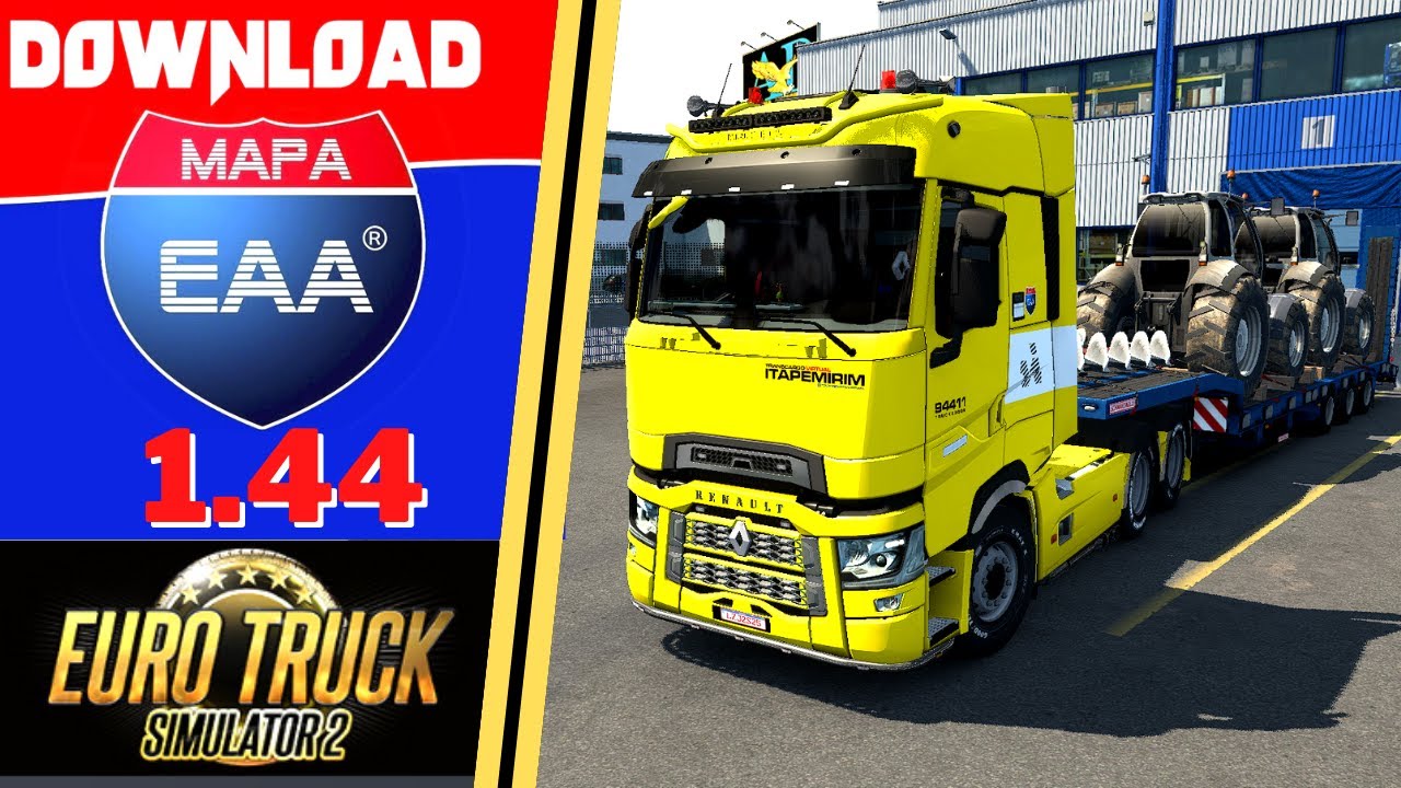 DOWNLOAD MAPA EAA 1.44  EURO TRUCK SIMULATOR 2 VERSION 1.44