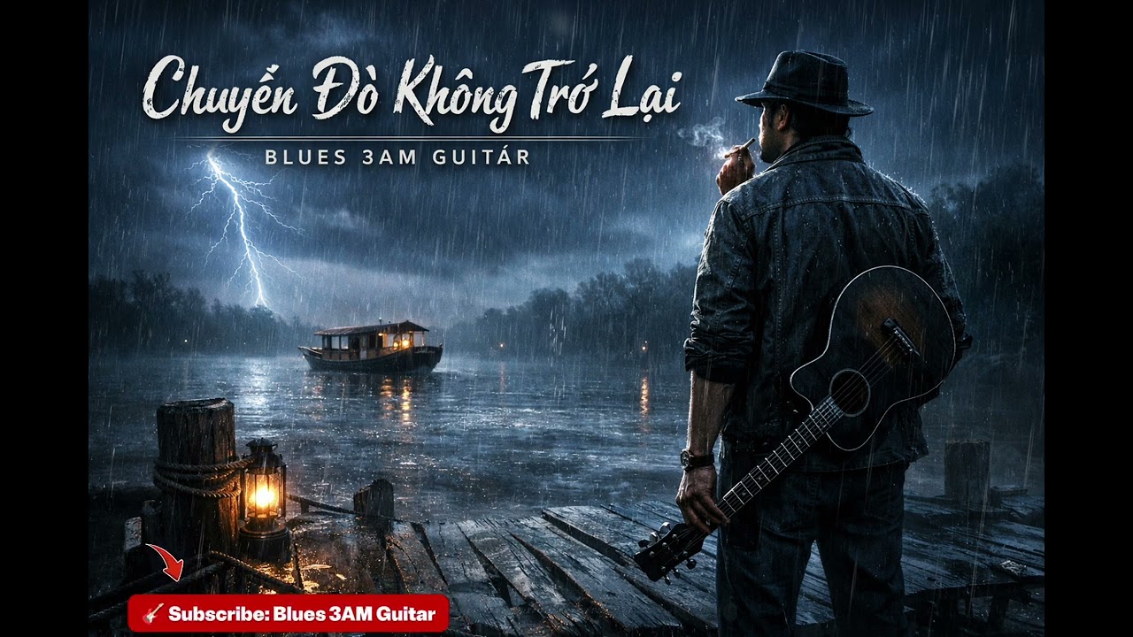 Chuyến Đò Không Trở Lại | Blues Guitar Buồn Giữa Đêm Mưa Miền Tây | Blues 3AM
