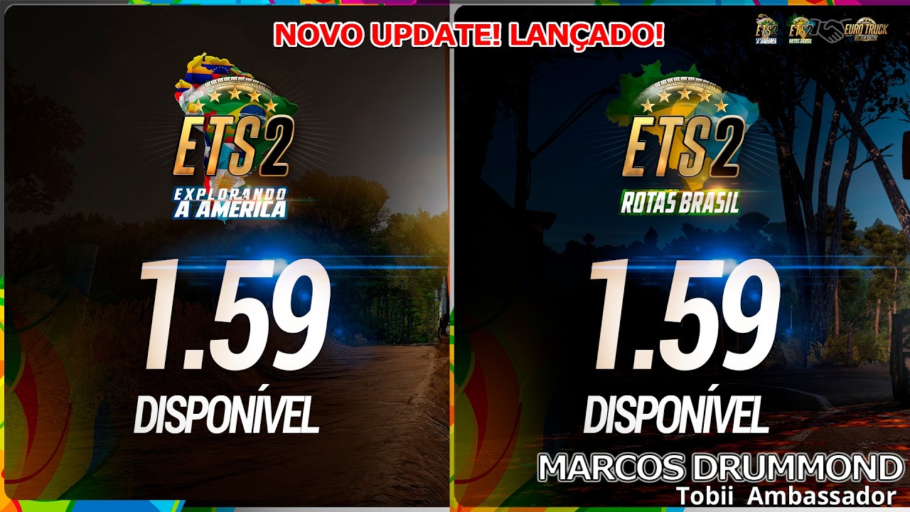 NOVO UPDATE MAPA EAA e Rotas Brasil ETS 2 1.59! Tudo sobre o Update!(06/05/26)