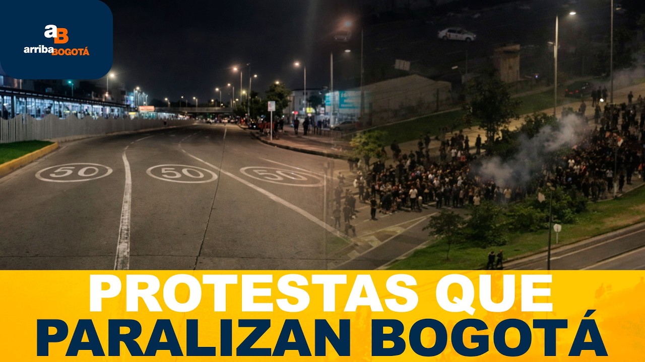 Estudiantes bloquean Transmilenio en la marcha de las antorchas | CityTv | ArribaBogotá