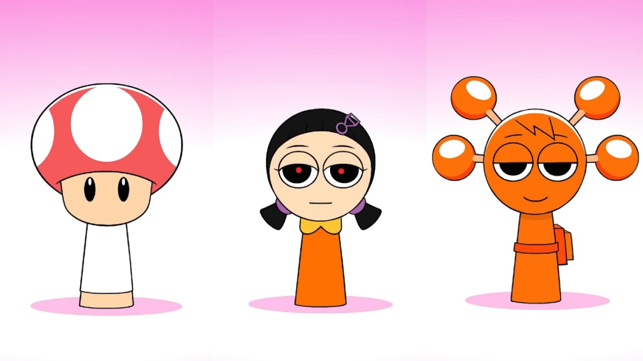 Sprunki OC Doll Squid Game Phase 97 Beautiful #sprunki #incredibox #animation  #sprunkisong