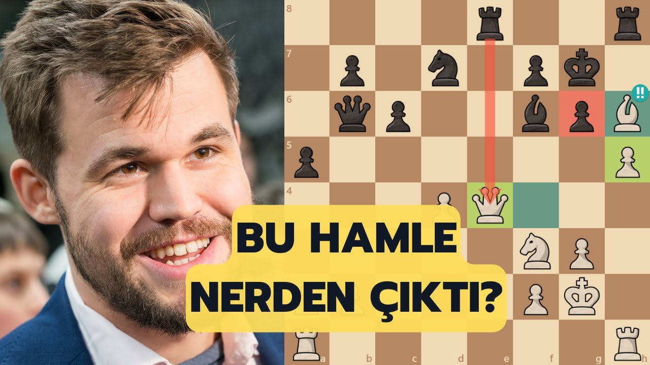 HARİKA HAMLE! Carlsen Satran&ccedil; Tahtasında Adeta Sihir Yapıyor