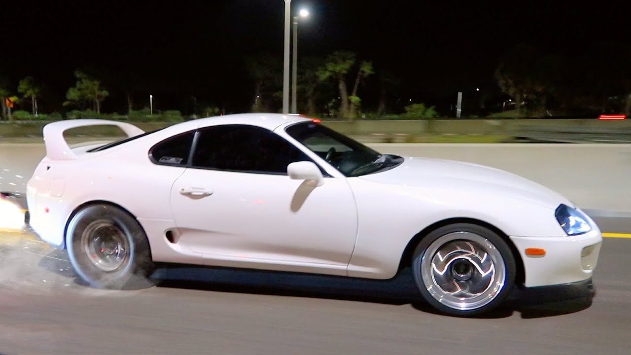 ГРОМКАЯ 1000-сильная Supra из ада! Движение по шоссе и улицам! +COPS