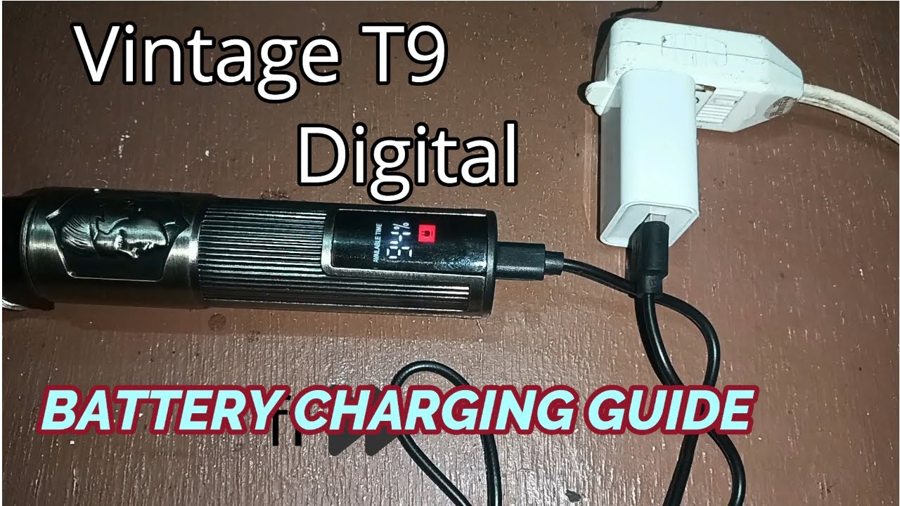 Battery charging | Digital Vintage T9 3 Speeds Trimmer