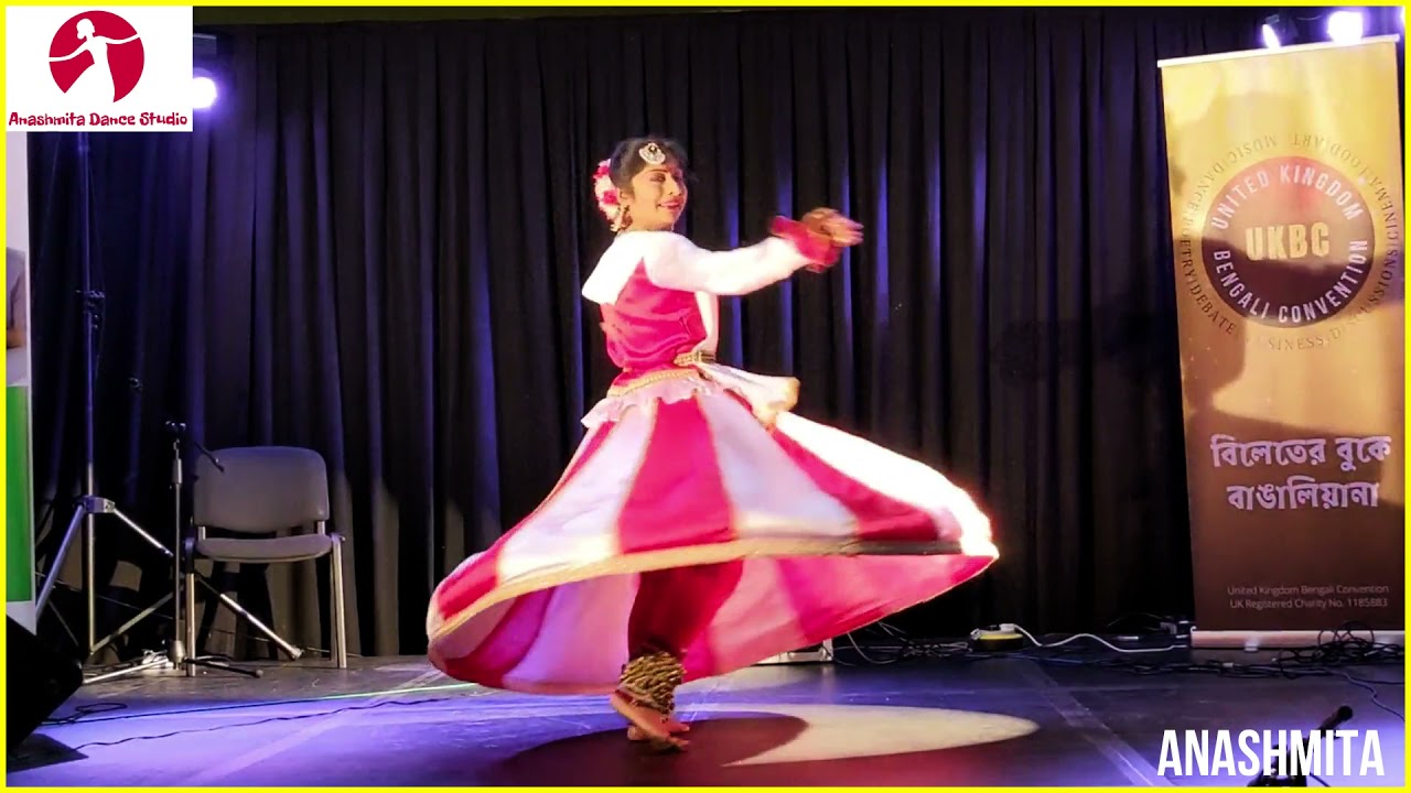 Hey Partha Sarathi Bajao Bajao Panchajonnya Shonkho | Kathak fusion | Anashmita Saha | UKBC 2021
