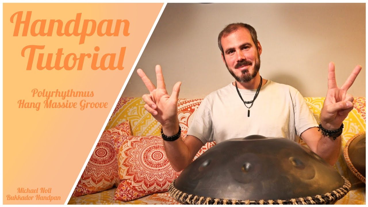 Anfänger Tutorial für D Amara Handpan - Polyrhythmus 3/2 (Hang Massive Groove)