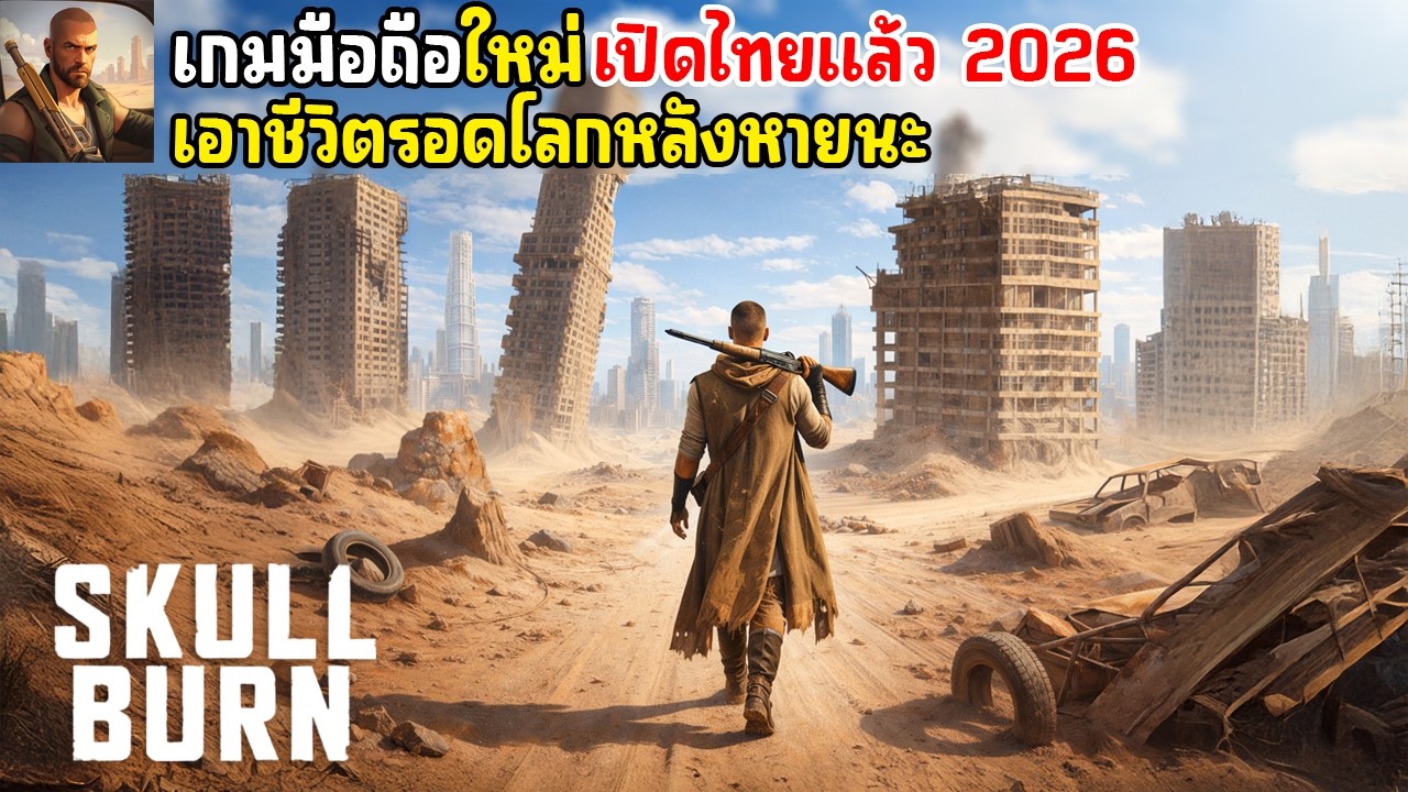 Skullburn Mobile เกมมือถือเอาชีวิตรอดโลกหลังหายนะ เปิดไทยแล้ว ทั้ง Android & IOS 2026