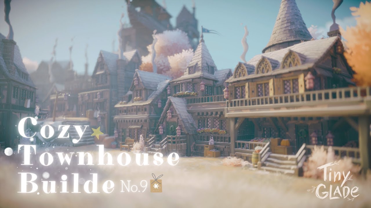 【ASMR】続きを建築したい 9| Cozy Townhouse Builde【Tiny Glade】