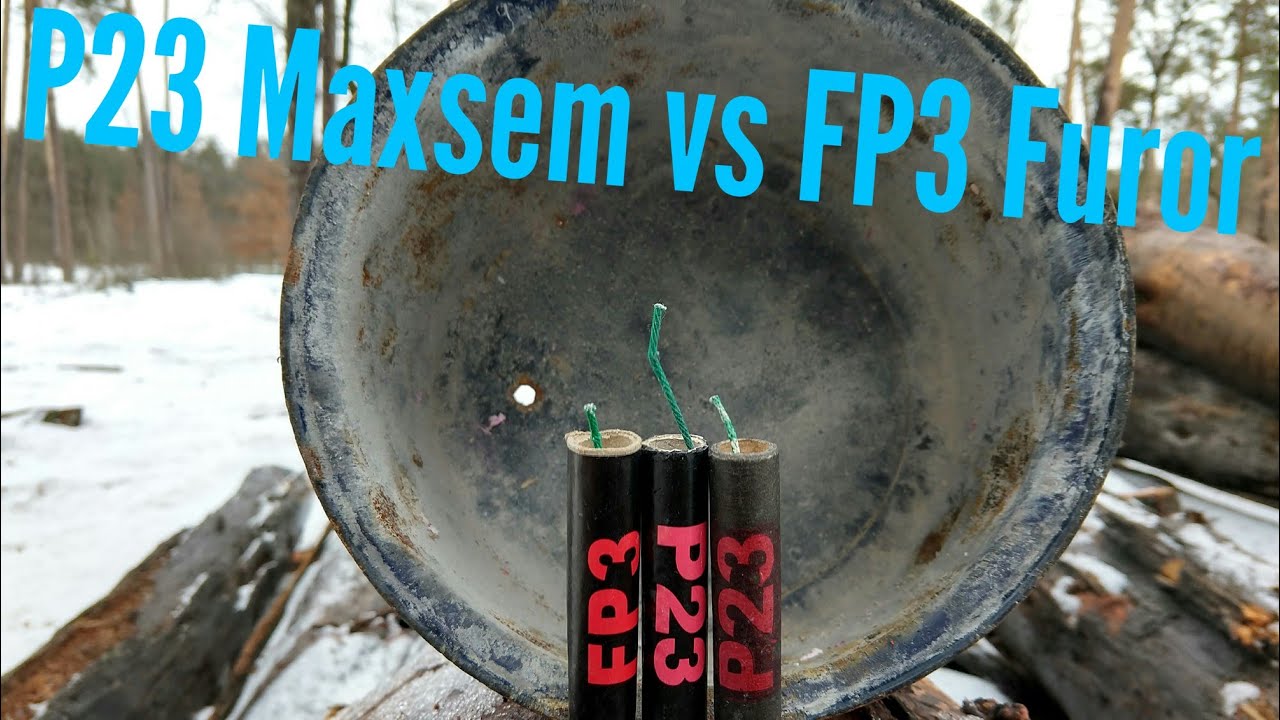 П23 под кастюлей | Взрываем петарды FP3 vs P23 2018 | Furor и Maxsem