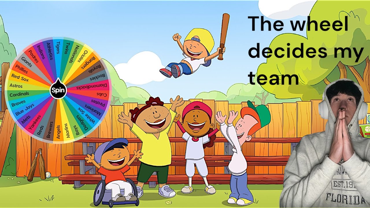 Backyard Baseball but I have to let a wheel decide my team and positions 