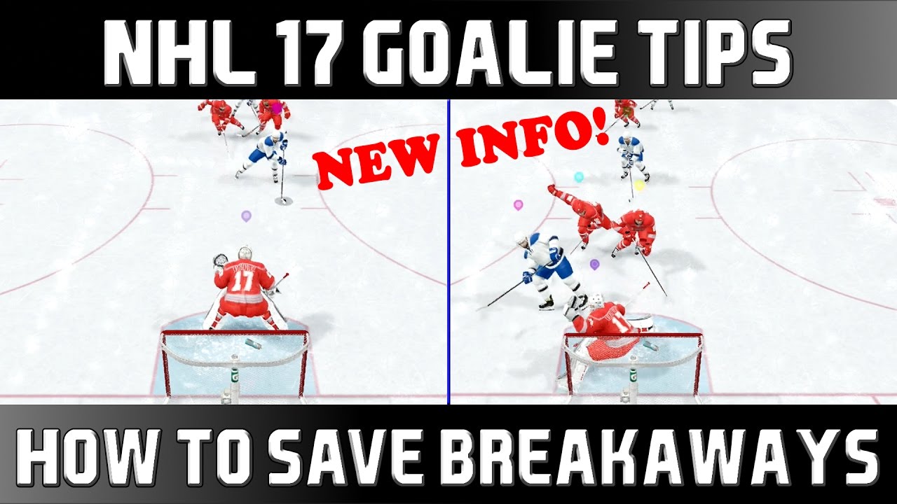 NHL 17 GOALIE TIPS - HOW TO SAVE BREAKAWAYS - NEW INFO!