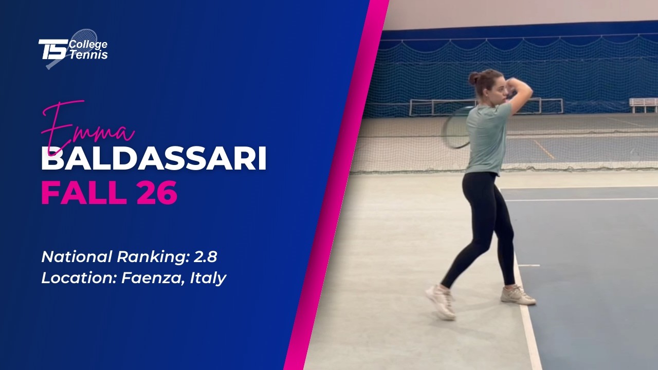 Emma Baldassari College Tennis Recruiting Video Fall 26