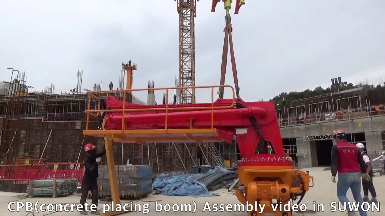 CPB(Concrete Placing Boom) Assembly video