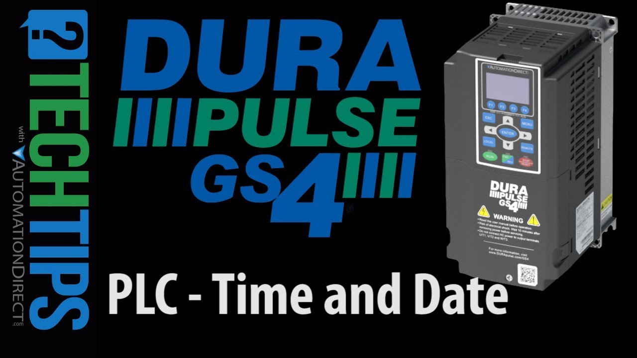 DURApulse GS4 VFD Built-in PLC Time and Date Functions from AutomationDirect