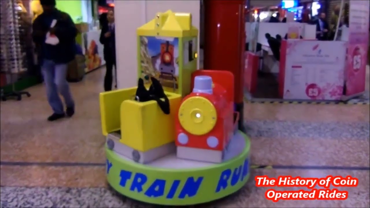 2010s Northern Leisure Coin Operated Roundabout Kiddie Ride - Runaway Train Carousel