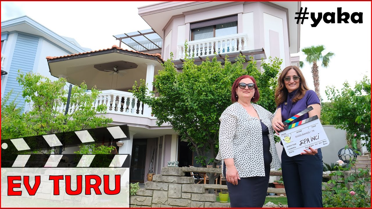GÜZELBAHÇE'DE DENİZ MANZARALI  VİLLA (EV TURU)