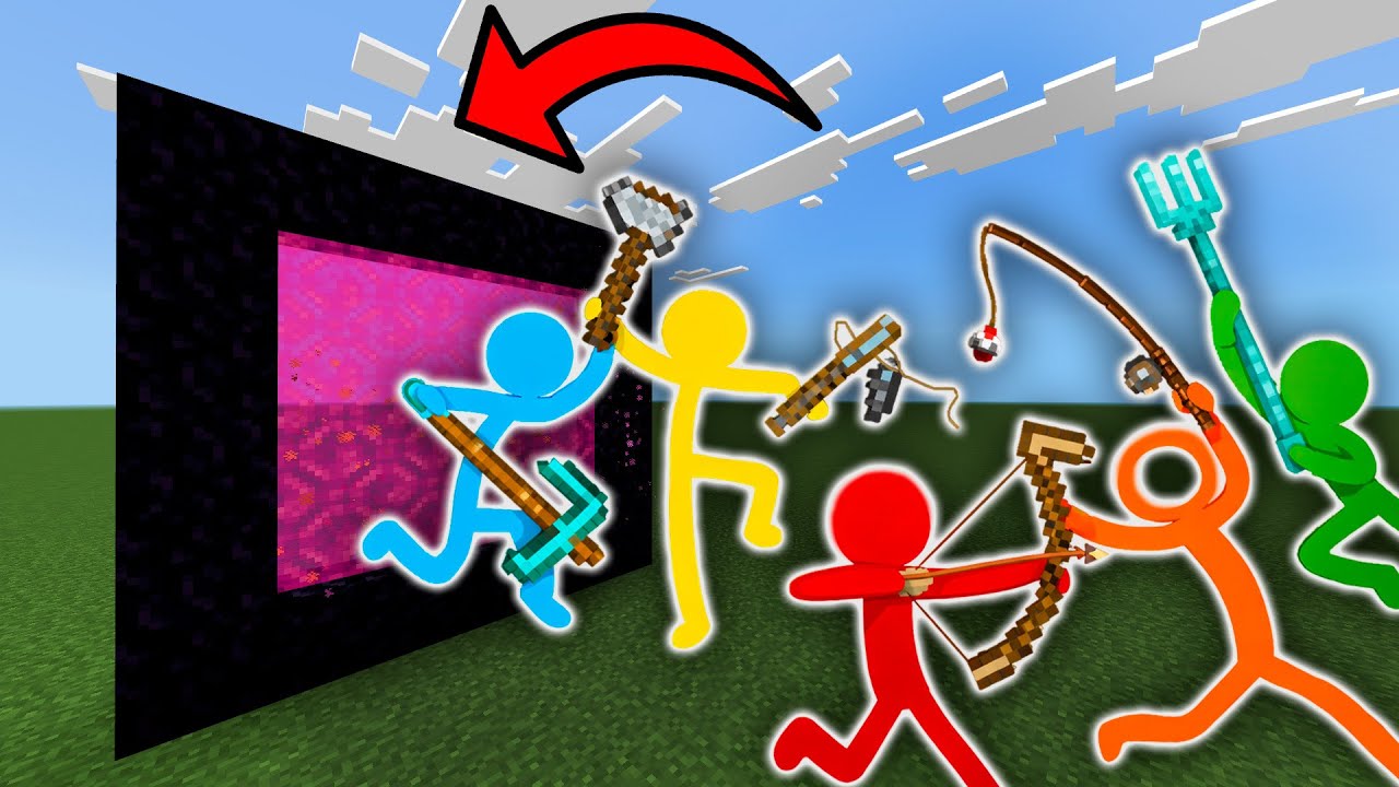 How To Make A Portal To The Animation vs. Minecraft Dimension in Minecraft!!
