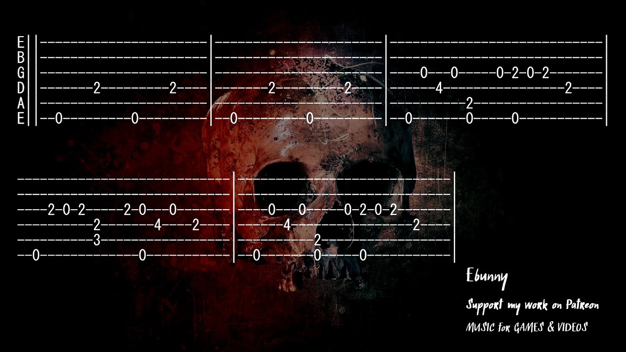 Karl Jenkins - Palladio (Tango of Death) [Full Acoustic Guitar Tab by Ebunny] Fingerstyle