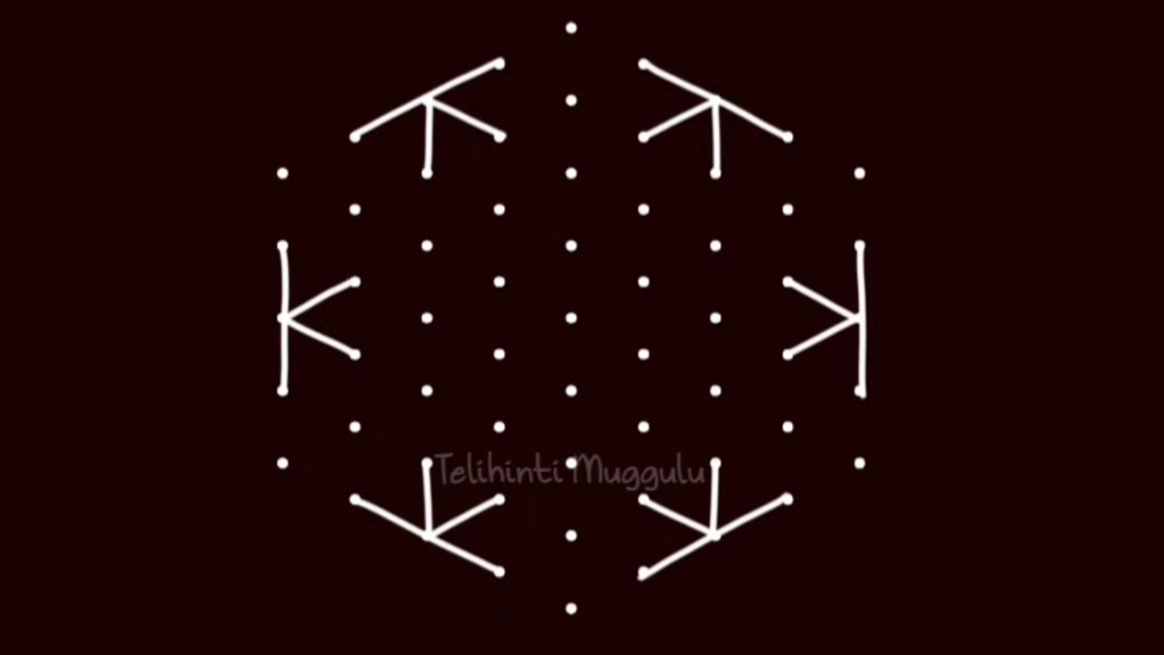 navaratri kolam designs// diwali festival muggulu // chukkala rangoli