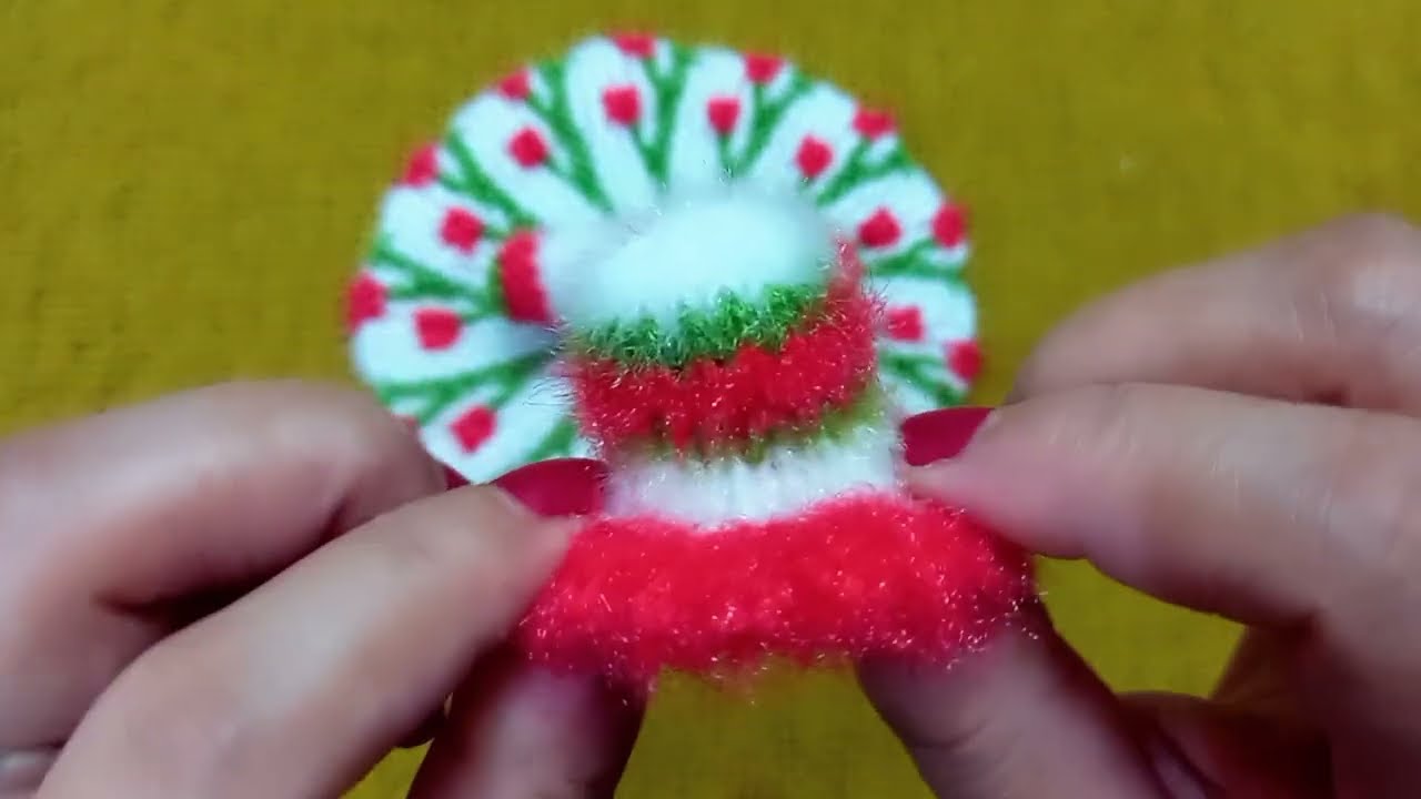 2no.लड्डू गोपाल जी के लिए बनाए सुंदर cap/laddugopal cap easy way #laddugopaldress #dress #knitting