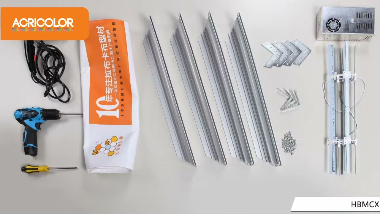 Nuevo sistema de Letreros Bakclit con perfil de aluminio, LED, y textil impreso UV