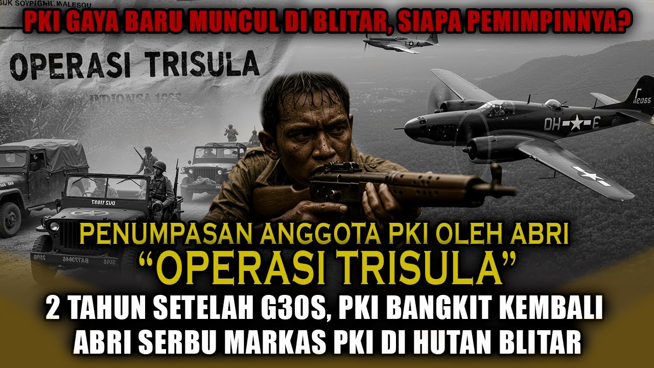 OPERASI TRISULA 1968: Pembantaian Terakhir PKI di Blitar Oleh ABRI‼️