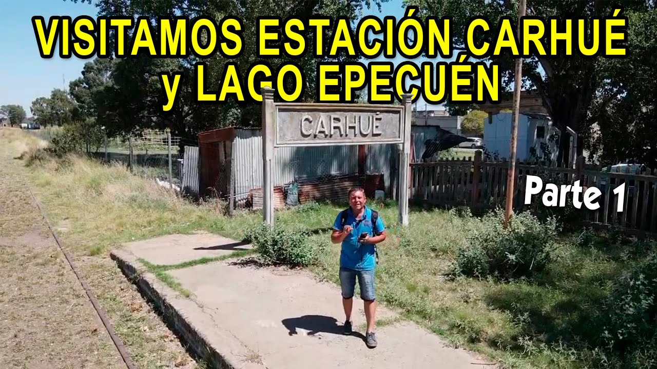ESTACIÓN CARHUÉ FERROCARRILES MIDLAND SARMIENTO Y ROCA TRENES ARGENTINOS LAGO EPECUÉN PARTE 1